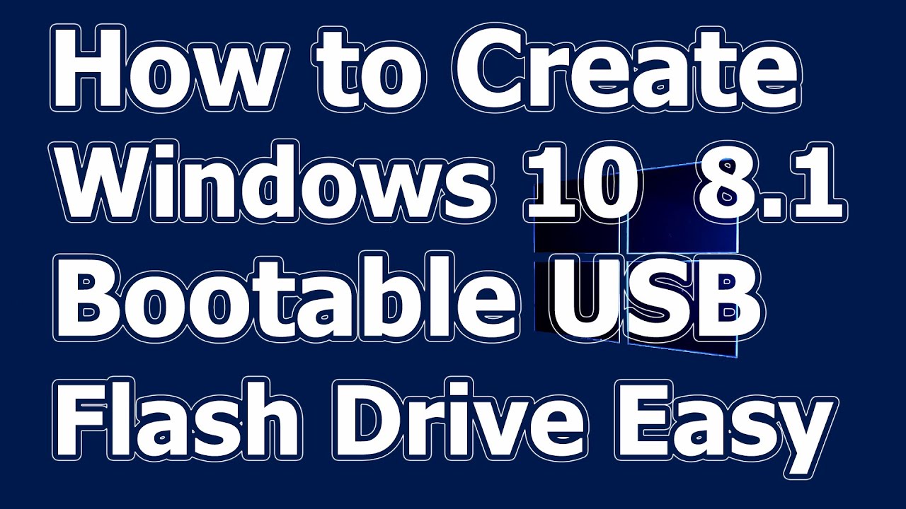 create windows 10 boot drive